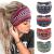 Headband women wide elastic soft boho hair straps leopard print hairdress yoga sport hair band multi-colored hair ripe women multicolored