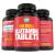 Glutamine Tablets - Pure, Non GMO, with Natural Ingredients, Soy and Caffeine Free - 120 L-Glutamine Pills at 1000mg - Amino Acid Supplement - by Raw Barrel