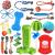 KIPRITII Dog Chew Toys for Puppy - 20 Pack Puppies Teething Chew Toys for Boredom, Pet Dog Chew Toys with Rope Toys, Dog Squeaky Toy for Puppy and Small Dogs 20 Pack-Normal Color Puppy Toys