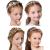 WILLBOND 4 Pcs Flower Girl Headpiece for Wedding Princess Wedding Headband Girl Pearls Hair Piece for Girl Hair Accessory Wedding Party First Communion Veil