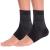 Zensah Ankle Support - Compression Ankle Brace - Great for Running Soccer Volleyball Sports - Ankle Sleeve Helps Sprains Tendonitis Pain Medium Black - Pair