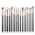 Jessup Eye Makeup Brush Set 15 Pcs Make-up Cosmetic Eyeshadow Powder T157 B-Black/Rose Gold