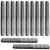 12 Pieces Carbon Fine Cutting Comb Carbon Fiber Salon Hairdressing Comb Hairdressing Comb Heat Resistant Barber Comb (Black)
