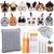 Needle Felting Kit,12 Pieces Doll Making Wool Needle Felting Starter Kit with Instruction,Felting Foam Mat and DIY Needle Felting Supply for DIY Craft Animal Home Decoration Birthday Gift 12 Pcs