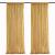 Gold Sequin Backdrop Curtain Panels Stage 2 Pieces 2FTx8FT Wedding Party Background Drapes 2 pcs-2ftx8ft Gold