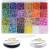 EuTengHao 9600pcs Tube Beads Kit Glass Bugle Seed Beads Small Craft Beads for DIY Bracelet Necklaces Crafting Jewelry Making Supplies with Two Crystal String (7mm  400 Per Color  24 Colors)