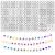 ARTDOT Letter Beads for Jewelry Bracelets Making, 1400 PCS 28 Styles Alphabet Smiley Face Heart Beads kit Crafts for Girls