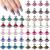 60 Pcs 3D Nail Rhinestones,HOINCO Planet Nail Charms Shiny Saturn Shape Nail Art Alloy Diamond Crystal Luxury Nail Ornament Gems for Girls Nail Art DIY Crafts Decoration Supplies(12 Colors) Planet 60