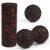 Fascia roller set comprises a single ball a peanut lacrosse ball a fascia roller for the spine neck and back relief depth tissue massage trigger point release combination 2