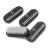 K-Pro Hand Nail Brush Hand Brush for Gel Nails - Plastic Black 4 Piece Set