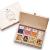 Gift set "Men's evening" *** vegan *** with noble nuts |4 Premium snacks in the birch wood box |Gift for man friend father brother grandpa |Wellnut premium presents best of nuts (vegan) 4 snack in the birch wood box