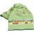 Erwin M ller Kinder-Frottier set towel set tractor 3-pc.Excavator green size 50x100 cm + 15x21 cm - towel and 2x washcloths 100% cotton with webbord door frottier set 3 tlg. |50x100 cm + 15x21 cm green
