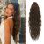 FESHFEN Long Curly Wavy Drawstring Ponytail Extensions Clip in Wavy Synthetic Hairpieces Moss Brown Drawstring Ponytail Curly Hair Piece Pony Tail Extension for Women 26 inch 26 Inch Moss Brown