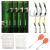 YOTO Carp Fishing Hair Rigs - 24Pcs High Carbon Steel Curved Barbed Carp Hook Swivel Boilies Fishing Rigs with Braided Thread Line Rolling Carp Fishing Accessories Size (2,4,6,8) 24 PCS