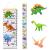 Beinou growth yardstick wall holding decorative bars for children measuring conductor Lineal Messtable for baby children's room 7.9 '' X 79 '' Giraffe Orange