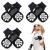 Pupeck dog socks Pfot protection anti slide outdoor indoor 3 pair dog shoes for small medium large dogs summer heat protection paws protection pads with handles for older dogs hardwood floors small (pack of 6) black (rainbow)