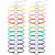 Funtery 24 Pieces Dance Bracelet Girls Bulk Dance Team Gifts Wax Rope Dance Jewelry Adjustable Chain Recital for Dancer Lovers Party Activities Colorful Accessories Teen Friendship