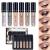 6 Colors Eye Shadow Liquid Eyeshadow Makeup Set Nude Smoky Eye Makeup Looks Waterproof Quick Drying Eyeshadow (A)