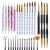 Artdone 31pcs Nail Art Brushes,Nail Art Tool Set,Nail Dotting Tools,Nail Dust Brush,Striping Nail Art Brushes for Long Lines,Nail Drawing Pen For Nail Design.