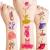 Ballerina Tattoos Themed Birthday Party Decorations Supplies Favors Decor 96 PCS 8 Sheets Cute Temporary Tattoo Stickers for Girls Kids Boys School Gifts Rewards Home Activity