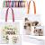 30 Pack Sublimation Blanks Tote bags MAFYE Reusable Grocery Bags DIY Heat Transfer Canvas Tote Bags Cosmetic Makeup Bags Shopping Bags with Customized Color for DIY Advertising Christmas Craft Gift