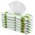 Pogi's caregiver Travel package - 120 desodorical wiping towels for dogs - extra -red biodegradable green tea fragrance of course 120 pieces travel package of green tea fragrance