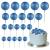 Astaron 20 pieces Tortendeko balls cake topper mini-balloons cake upleater for wedding party baby party birthday cake decorate (glitter blue)