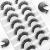 KOKAY False Eyelashes Russian Strip Lashes Faux Mink Lashes 8 Pairs DD Curl Reusable Fluffy 3D Fake Eyelashes Thick Soft Waterproof for Gift (K13)