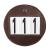 LeMieux Bridle Number Holder in Brown - Durable Leather Material - Attaches Easily with a Strong Fixing Pin - One Size