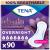 TENA Intimates Overnight Absorbency IncontinenceBladder Control Pad with Lie Down Protection 45 Count (Pack of 2)(Packaging May Vary)