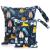 Loscarol 2 pieces wetbag kindergarten large naspasche wet bag diaper bag small wet bag kindergarten personalized for baby cloth diapers (cat)