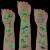 10 Sheets Dinosaur Temporary Tattoos Luminous Dinosaur Temporary Tattoos Sticker Cartoon Jungle Tattoo Waterproof Dinosaur Temporary Tattoos for Boys and Girls Party Supplies Favors (Glow Pattern) Glow Style