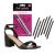 Foot Petals womens Strap Cushion Insert  Black  8 Count Pack of 1 US