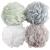 Bath Sponge Shower Loofahs 60g Mesh Pouf Bath Scrunchies Body Wash Puff - Pack of 4