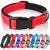 Heele dog collar dog collar made of nylon reflective collar dog with soft neoprene padded for puppies small medium large dogs red m: long 34-52 cm (1 Pack) red