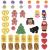 G nthart 41 Hexenhaus figures for a witch house gingerbread house DIY set of 41 parts of sugar figures for the Hansel and Gretel fairy tales gingerbread house gingerbread house figures yellow 1er set (64 gr) 41 sugar figures yellow