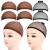 Fandamei 6 PCs hair network nylon wig caps for wig's wig's cap. Cap caps undercase covered elastic elastic breathable reverse network 2 black hair network and 4 dark brown Wig caps 4 dark brown + 2 black