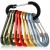 Booms Fishing CC5 Multi-Use Carabiner Clips 10 Pack 2.7" Small Caribeener Clips Mini Keychain Aluminum Caribeaner Clip Multi-colors_10 Pack