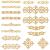 NBEADS 16 Pcs Gold Flower Embroidery Patch Iron on Patches Sew on Patches Golden Floral Appliques for Wedding Dress Decoration Repair Clothing Backpacks Jeans Caps Gold 16pcs