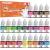 Food color gel - HXDZFX 22 colors highly concentrated gel food color set suitable for cake decoration macarons donuts fudge frosting ice soap color spray gun color 6 ml (22 pack)