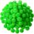 Shappy 500 Pieces Christmas 1 Inch Pom Pom Crafts Balls for DIY Creative Glitter Pompoms Decorations Kids Christmas Project Hobby Supplies Party Holiday Decorations (Green) Fruit Green