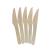 KingSeal FSC Certified Disposable Wood Cutlery Knife, Biodegradable and Earth Friendly, 6.5 Inch Length - 1 Pack of 100 pcs