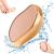 BEZOX Glass Foot File, Crystal Pedicure Foot Scrubber Callus Remover, Portable Handheld Sized Foot Scraper for Cracked Heel - Shinning Golden