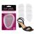 Foot Petals Women's Rounded 3 Pair, Clear Gel, One Size Clear Gel One Size