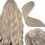 Laavoo real hair extensions with microring blonde extensions real hair microring blond remy bonding extensions real hair of course ashblond highlight light blonde 1g/s 50g #18/613 45cm 45 cm #18/613