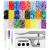 KAM Snaps Buttons + Snap Pliers  Starter Fasteners Kit  384 Sets 24-Colors  Size 20 T5 KAM Snap Plastic Fasteners Punch Poppers Closures No-Sew Buttons for Crafts Cloth Diaper Bibs