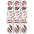 9pcs Horror Realistic Fake Bloody Wound Stitch Scar Scab Waterproof Temporary Tattoo Sticker Halloween Masquerade Prank Makeup Props