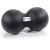 High Pulse massage ball including exercise poster polypropylene - double balm for a targeted depth -effective massage and regeneration of the muscles in the neck and back (8 cm or 12 cm) black black 12cm