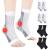 4 Pairs Neuro Socks for Men and Women Compression Socks Medical Neuropathy Socks Plantar Fasciitis Socks Sprained Ankle Support Breathable Anti-Slip Foot Support Brace for Pain Relief XXL Black White
