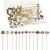 60 Pieces Jewelry Flower Beads Ball Needles Classical Flower Long Head Pins with Clear Box for Jewelry Making Earring Bracelet  3 Colors (Classic Style)